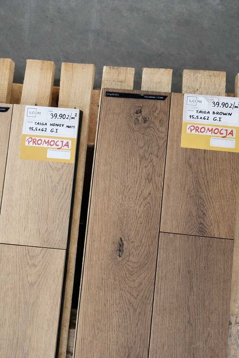 GRES imitacja drewna 15,5x62 cm gatunek I RÓŻNE RODZAJE 39,90 zł/m2
