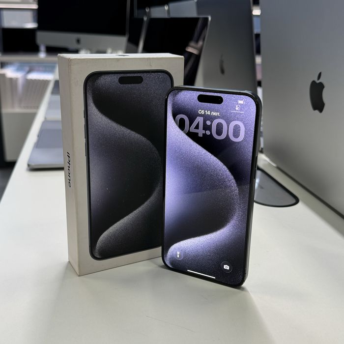 iPhone 15 Pro Max 256GB Blue Titanium • ГАРАНТІЯ • СТАН 9.3/10