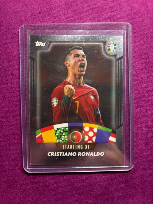Card Cristiano Ronaldo Starting XI Topps Chrome euro 2024