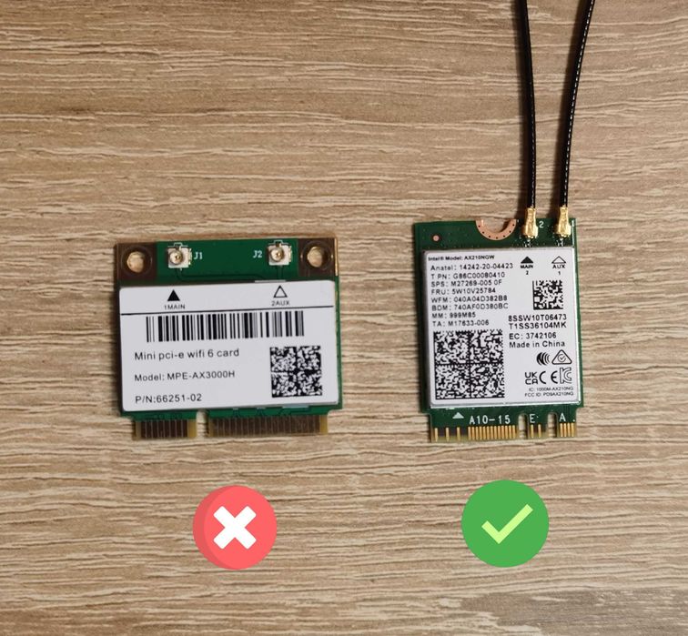 WiFi антенны m.2 IPEX MHF4 для компьютера