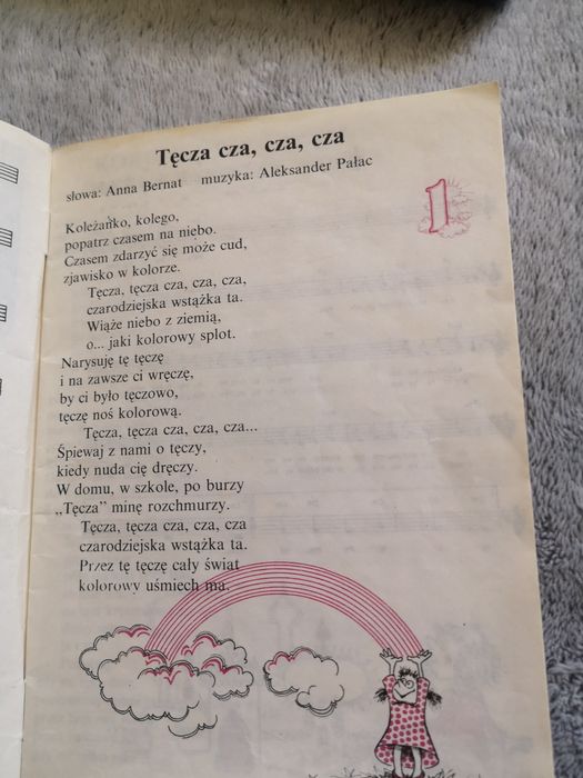 Tęczowy Music box. Przeboje dla dzieci, śpiewnik. Lata 90-te