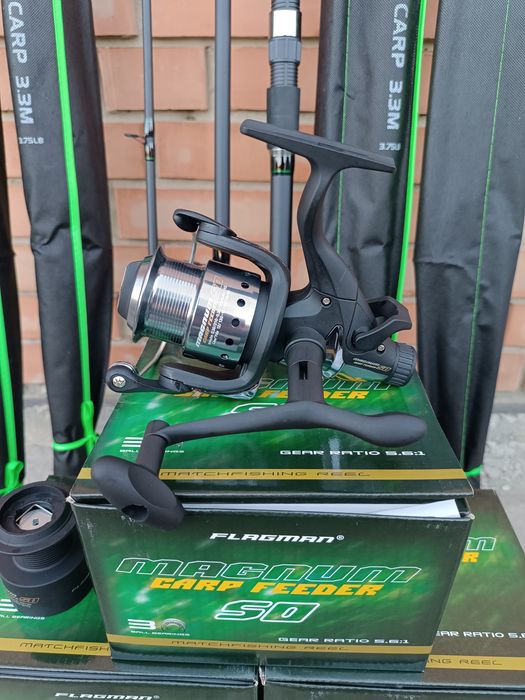 Карповий набір Revers CARP 3.30/3.60/3.90 m 3.75lb+Катушка Flagman Mag