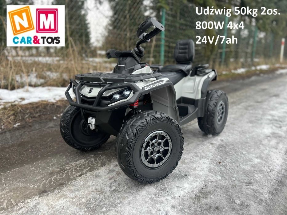 800W 2os. 24V/7ah 4x4 Quad Outlander Pojazd Auto samochód akumulator