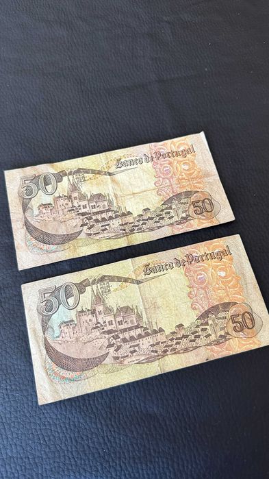 Lote 2 Notas - 50 Escudos - 1968