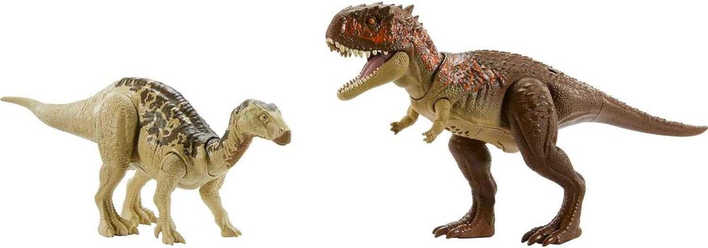 набор 2 динозавра Игуанадон Скорпиовенатор Jurassic World Mattel HLN15
