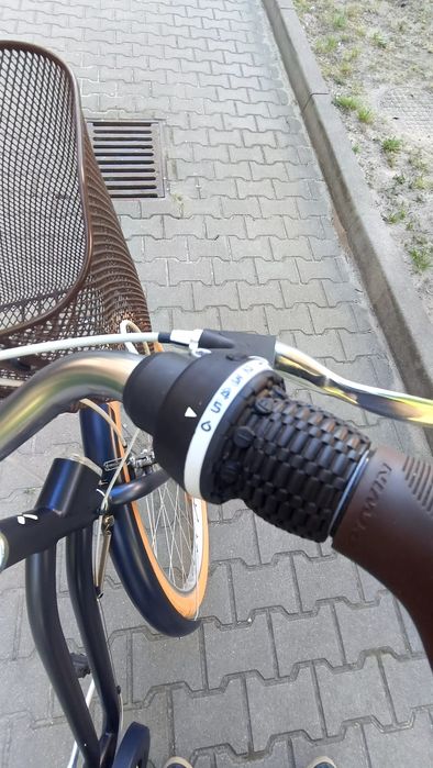 Rower Damski   miejski B Twin Elops 520 Pokrowiec gratis