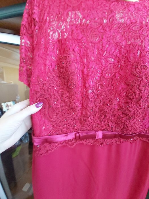 Vestido comprido vermelho