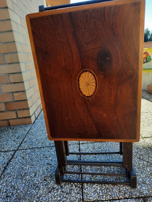 Set de 2 mesas dobráveis