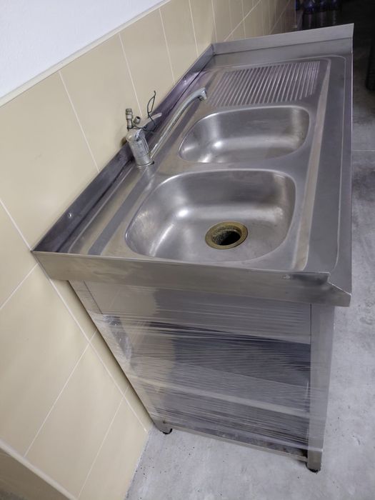 Bancada em Inox 140cm x 60cm