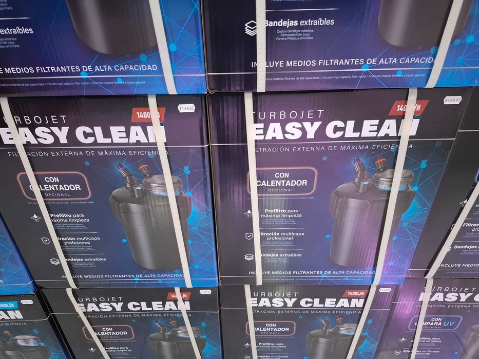 Filtro TurboJet Easy clean 1400 c/ Termostato para aquario até 400L