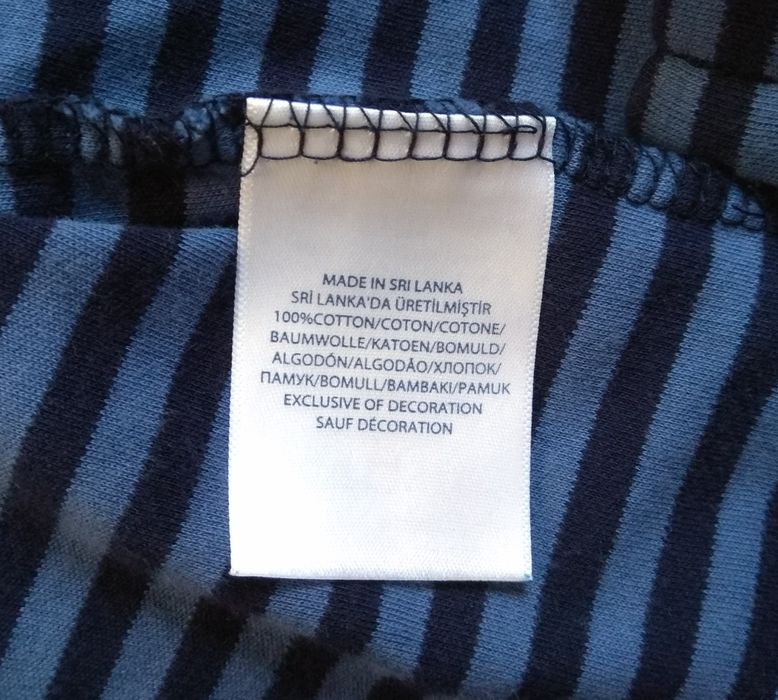 Ralph Lauren Polo поло футболка оригинал M синяя в полоску