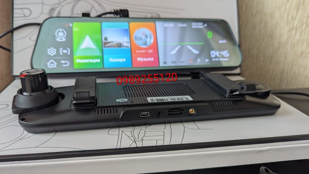 10* android  , 2×32gb зеркало регистратор с GPS дзеркало android 4K