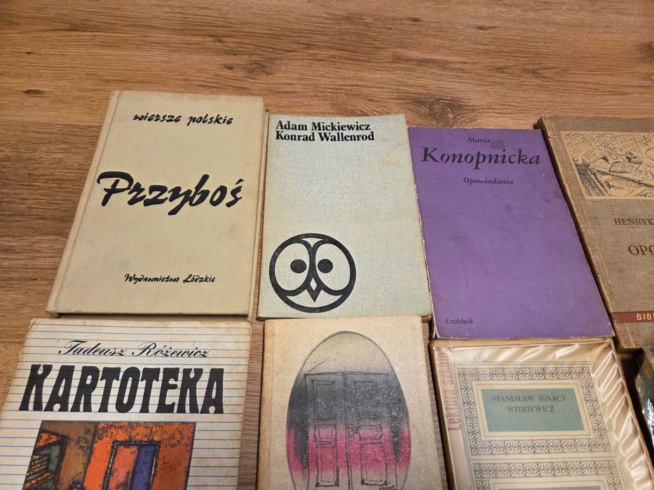Zestaw książek lektury szkolne PRL Lem Gombrowicz 14 szt.