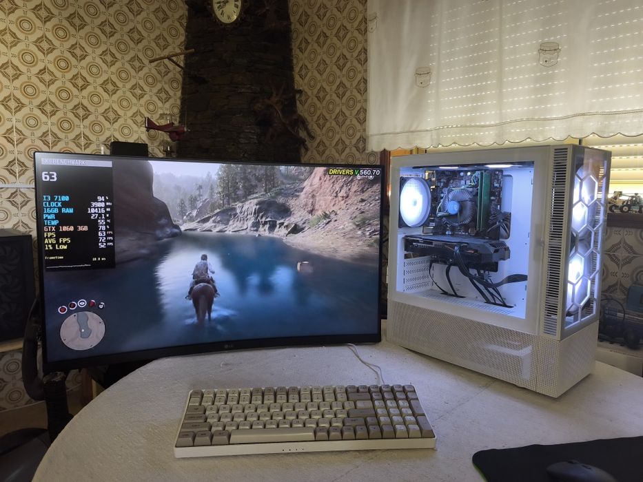 Torre gamer i3 7100 GTX 1060