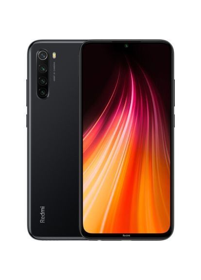 смартфон redmi note 8 4/64gb space black 2 sim 6.3" snapdragon 665 4к 4000 mah Xiaomi