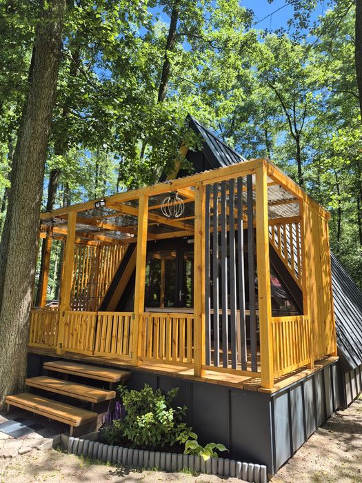 Domek BRDA PRESTIGE  Skorzęcinie nad jeziorem.  8 osobowy. Do plaży 30m.