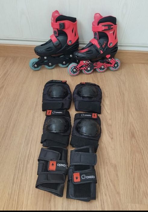 Patins (30-33) com proteções