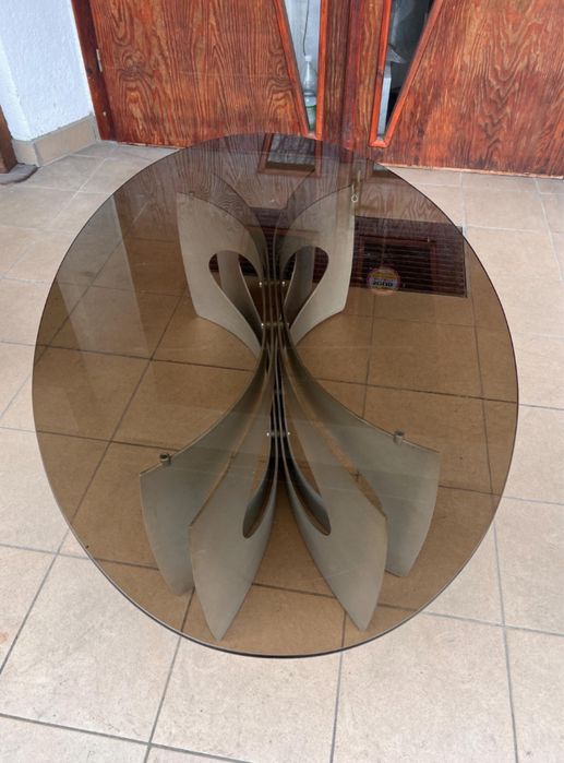 Mid century modern unikalny stolik kawowy w stylu Francois Monnet