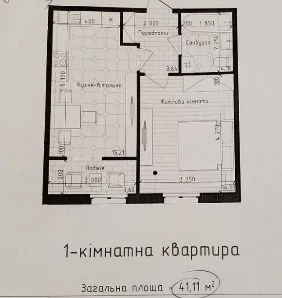 1-кімнатна квартира 41 м2 ЖК Нова Англія Метро Васильківська