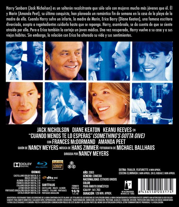 Cuando Menos te lo Esperas/Alguém Tem que Ceder (Blu-Ray)-Importado