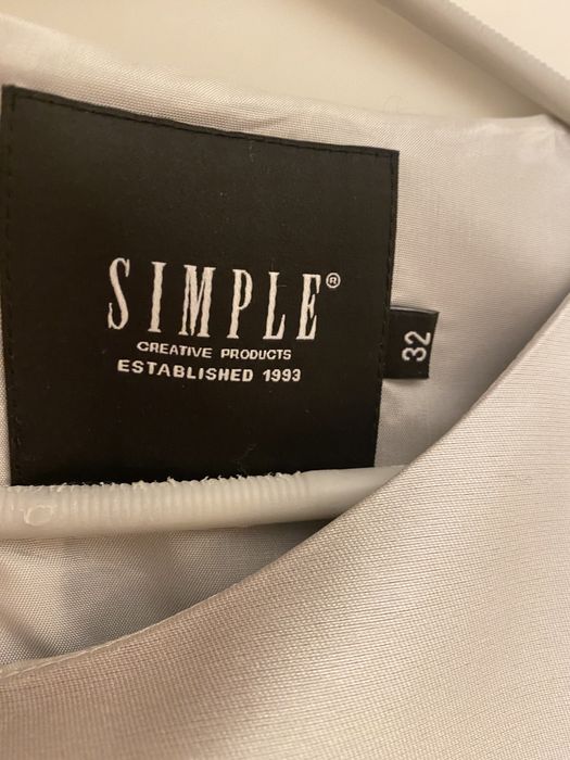 Sukienka srebrna SIMPLE XXS