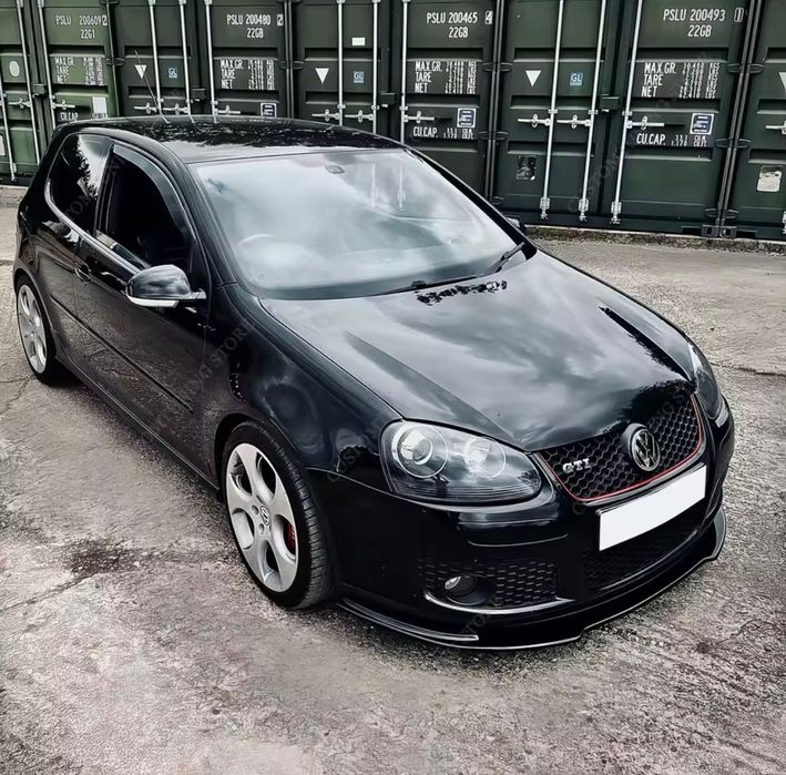 Губа на передний бампер Volkswagen Golf 5 GTI Jetta 5 накладка на бамп