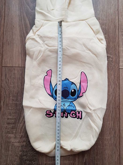 Beżowa bluza z kapturem dla psa Lilo i Stitch Disney XXL ubranko