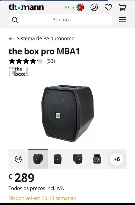 Coluna amplificada com bluetooth - 300w