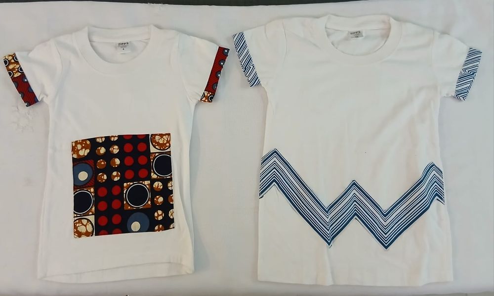 Camisas Africanas para Crianças valor cada medidas nas fotos