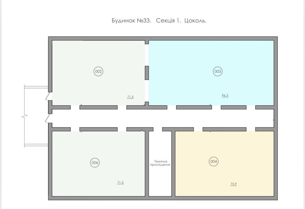 Комерційне приміщення | 378 м² | ЖК Smart House, м. Південне | 5$м2