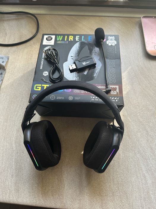 Ігрові бездротові навушники Onikuma GT808 з 2.4G + Bluetooth