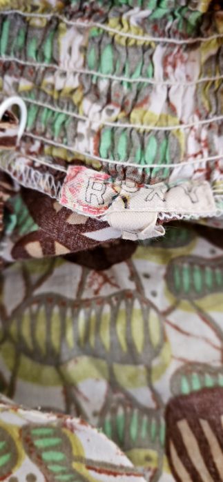 Vestido verde e castanho Roxy