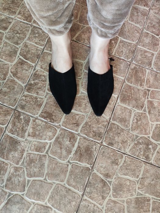 Шльопанці (сабо) жіночі reserved нові, замша