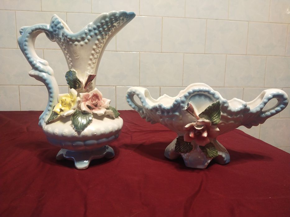 Кувшин и ваза фарфоровые