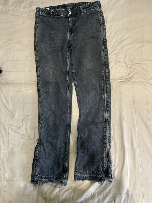 Джинси zara flared zip