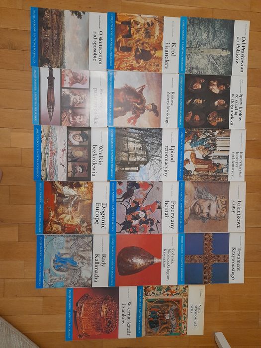 17szt dzieje narodu i państwa polskiego zeszyty książki zestaw komplet
