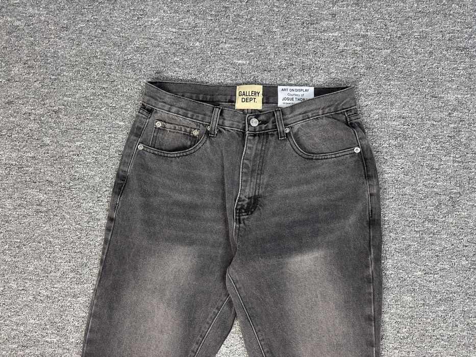 Джинси Gallery Dept Flared кльош темно сірі джинси галері депт фларед flared fit Flared Jeans