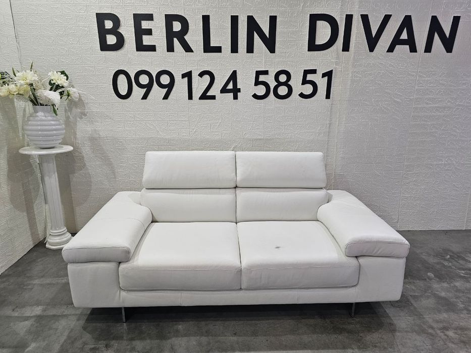 Новий !  Шкіряний диван  Natuzzi Edition. Italia,  Білий