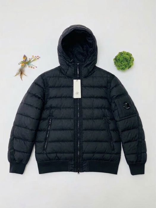 -Пуховик  C.P. company D.D. Shell Hooded Down Jacket (З лінзою)