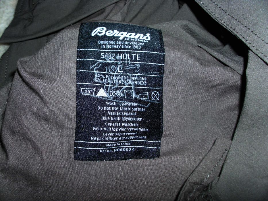 spodnie trekkingowe BERGANS of Norway HOLTE L stretch  ok 180 cm