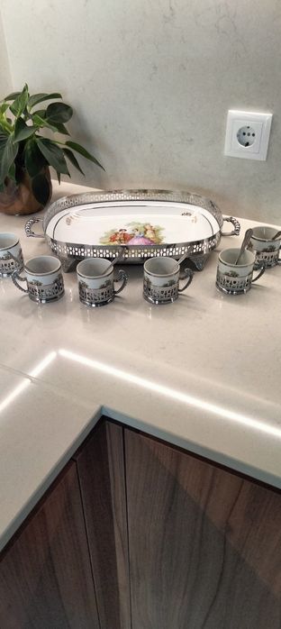 Serviço de café em Porcelana e Casquinha