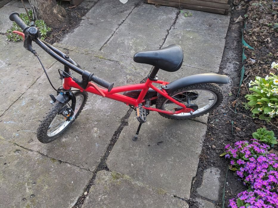 Rower btwin 16 czerwony