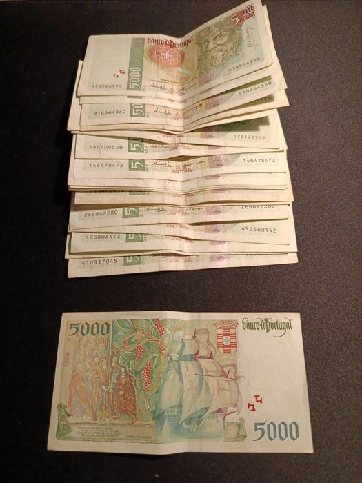 Notas 5000 escudos Vasco da Gama