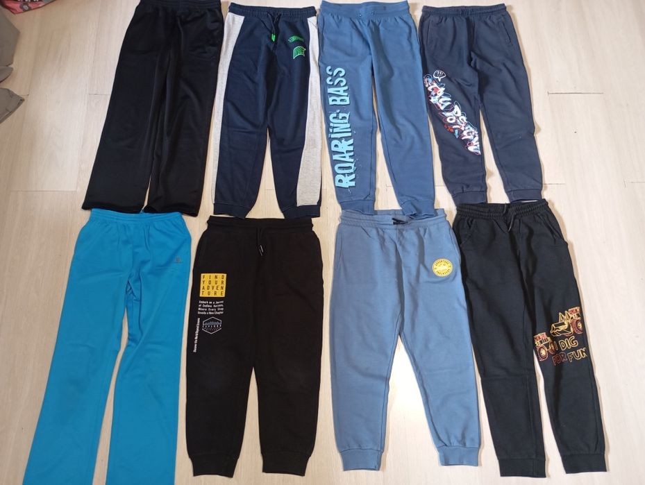 8xspodnie dresowe 134/140 Bdb