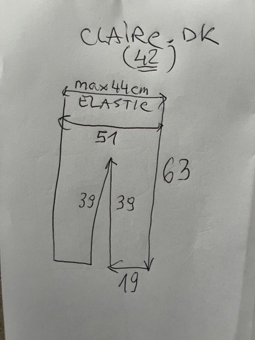 Szorty spodenki kremowe pas 86-88 cm claire.dk bermudy