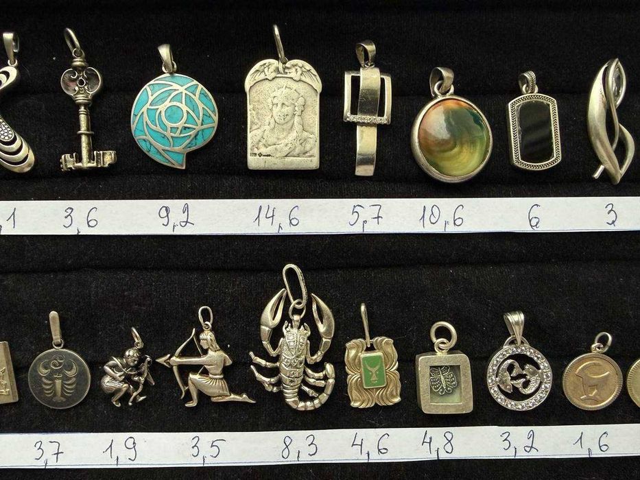 підвіски кулони -срібло (2)