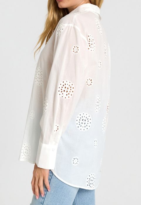 Nowa Koszula modna azurowa biała rozmiar M