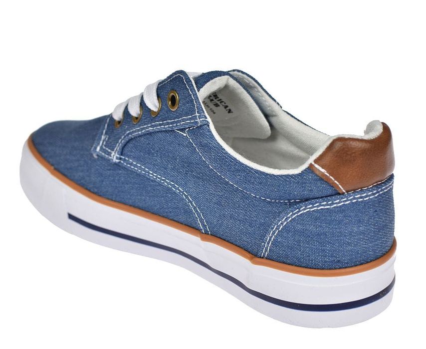 Trampki jeansowe LH124 sneakersy tenisówki lekkie rozmiar: 39