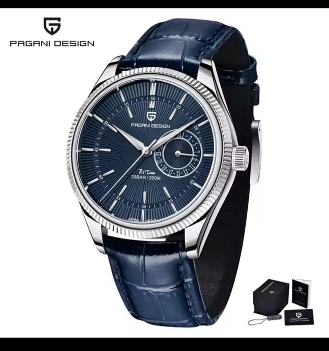 Zegarek kwarcowy Pagani Desing niebieski z mechanizmem Seiko VH65