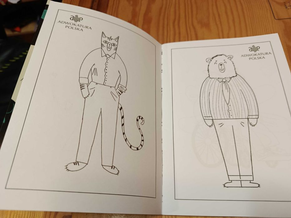 Kolorowanka Lesne sprawy aplikantów adwokackich